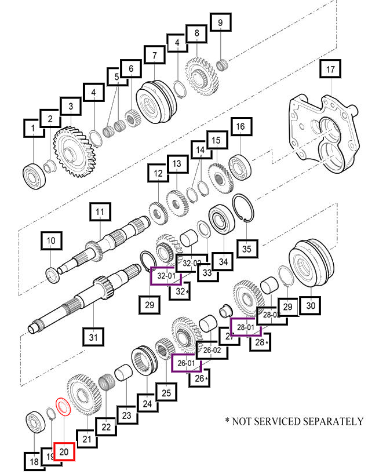 Mahindra Washer , 28X46X05 16702210021