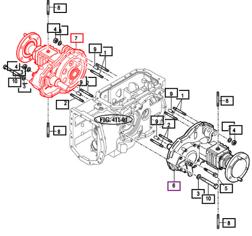 (Sold Out) Mahindra Tractor Housing, Rh Axle Sub 16703052003