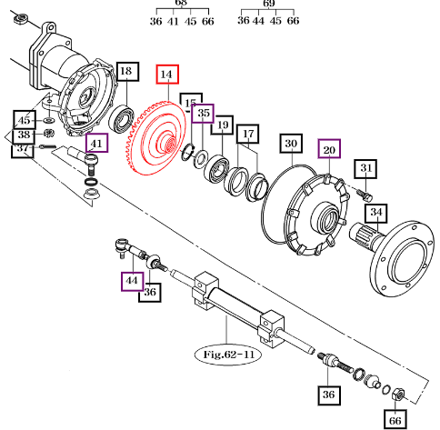 Mahindra Bevel Gear 2810 16704340080