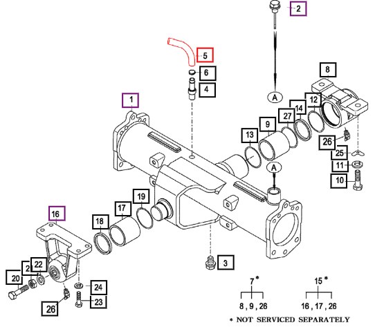 Mahindra Front Axle Hose 820 16991024200