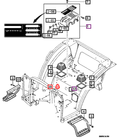 Mahindra Boot, Accelerator 16991160011