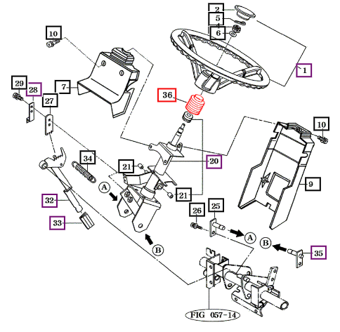 Mahindra Boot, Steering 16994011990