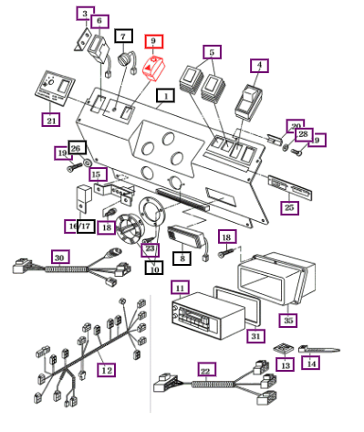 Mahindra Switch Assy, Air Conditioner 16997024601