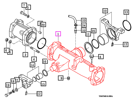Mahindra Front Axle Housing 17684339112M