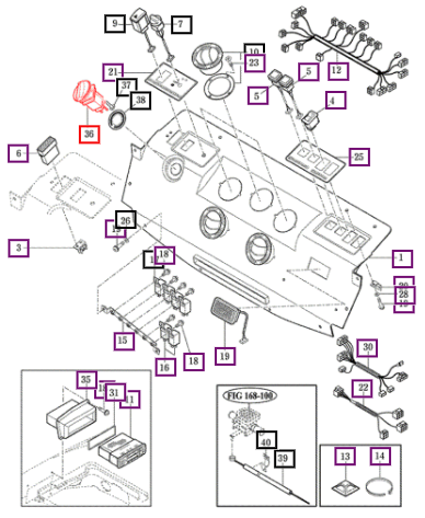 Mahindra Switch Assy, Heater 17687025000