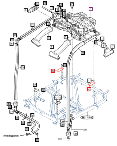 Mahindra Fixing Plate, Side/Duct 17827010010GB