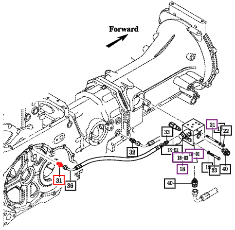 Mahindra Adapter, Straight 17971850140