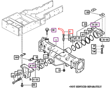 Mahindra Front Axle Hose 820 17991024200