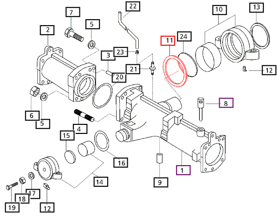 Mahindra Collar, (108X126X3) 17994360110