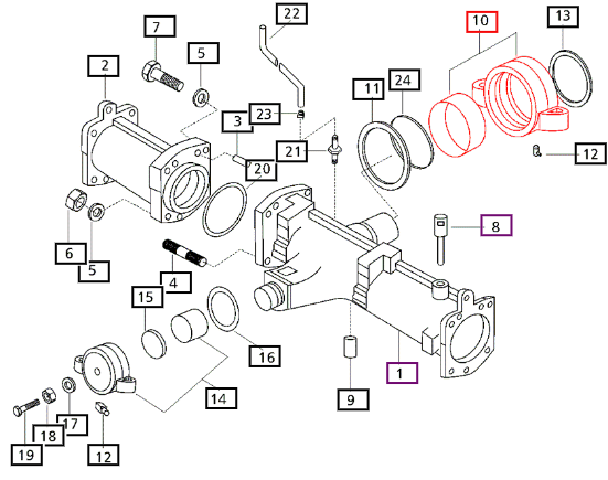 Mahindra Front Axle Rear Support 17994361000M