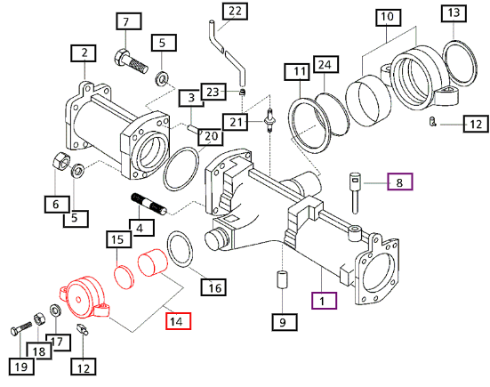 Mahindra Front Axle Front Support 17994361400M