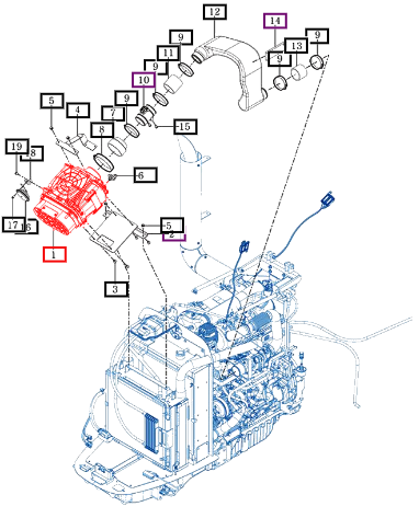 Mahindra Air Cleaner V9 18711032000