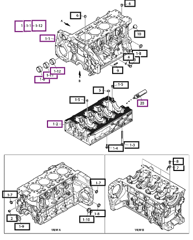 Mahindra Tractor Engine Assy, Dl03-Lea04 (T4) / T1054 18711601000