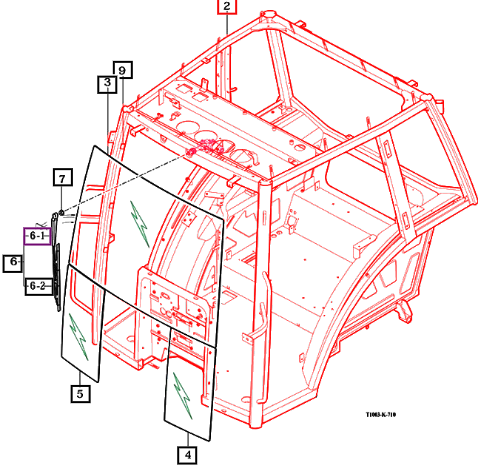 (Sold Out) Mahindra Tractor Frame Comp, Cabin 18747012000GB