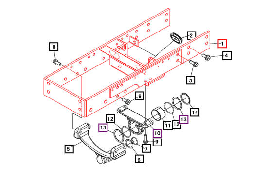 Mahindra Front Mounting Bracket 19010915AG0
