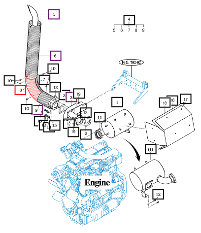 Mahindra Cover Comp , Elbow / Rh 19021133400DD