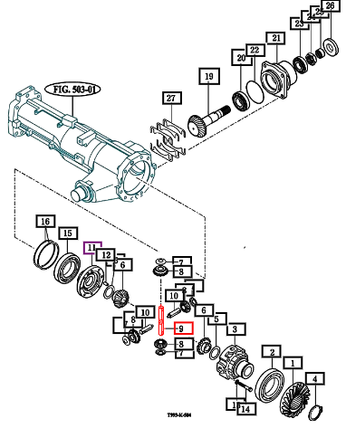 Mahindra Differential Shaft A 19024112270