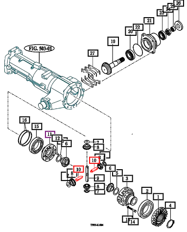 Mahindra Differential Shaft B 19024112280