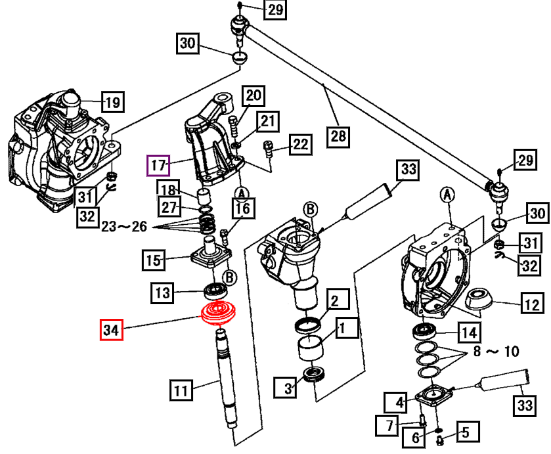 Mahindra Steering Knuckle Gear 16T 19453122000