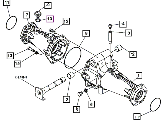 Mahindra Front Axle Assembly 19473101000