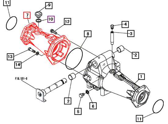 Mahindra Axle Housing B 19473113AG0