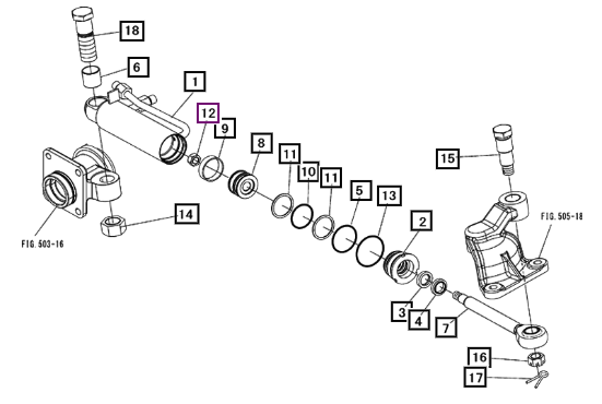 Mahindra Steering Cylinder Assembly 19473172002