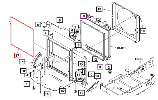 Mahindra Radiator Screen 19480675AG0
