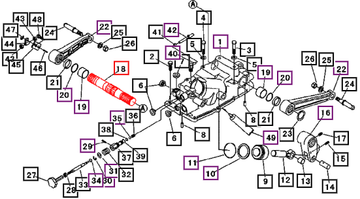 Mahindra Hydraulic Lift Shaft 19562407000