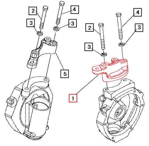 Mahindra Knuckle Arm LH 19582191AG0