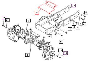 Mahindra Battery Bracket 19592113AG1