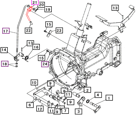 Mahindra Tractor Lever, Speed Con 19592347AG0 Mahindra Direct Parts