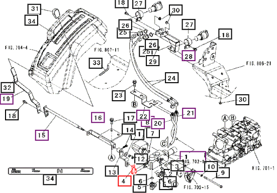 Mahindra Hydraulic Lever Arm 19632483000