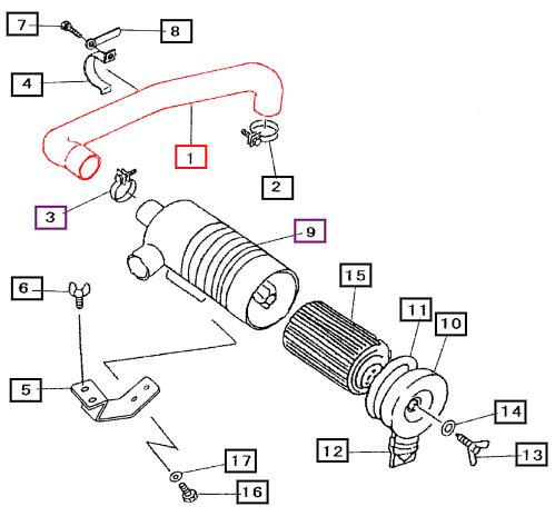 Mahindra Air Hose 19640513000