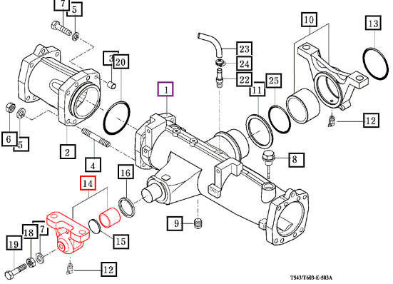 Mahindra Front Axle Front Support 19954361400M