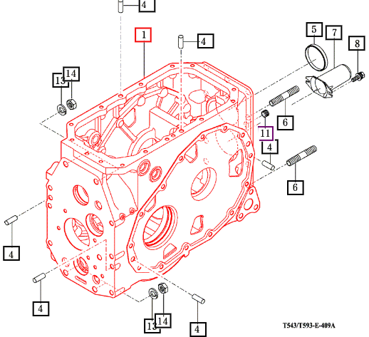 (Sold Out) Mahindra Tractor Case, Rr Transmission 19962400010M