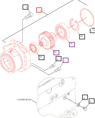 Mahindra Adapter, Assy 222-8625