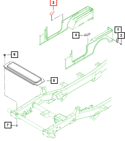 Mahindra Cap-Bodyside Rail-Rh 2302CUA00010N