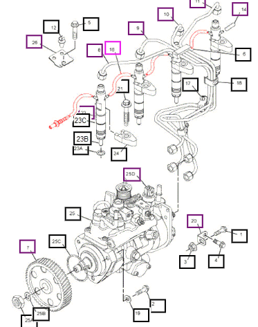 NLA Mahindra Hose 232-1794