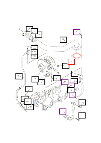 Mahindra Gasket, Exhaust Manifold 234-3030