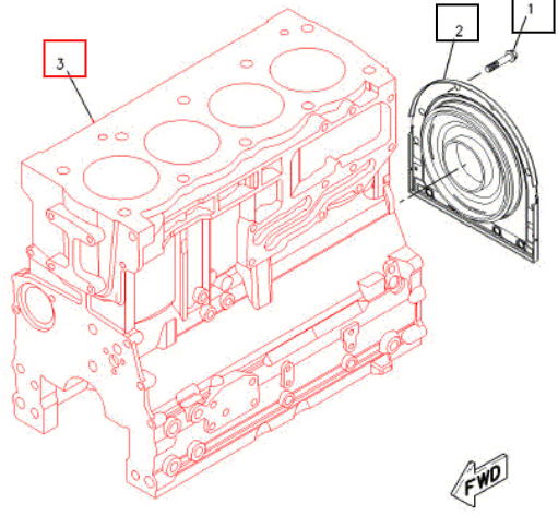 (Sold Out) Mahindra Tractor Cylinder, Block Gp 237-5833