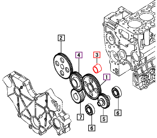 Mahindra Bushing, Gear 31A2300600