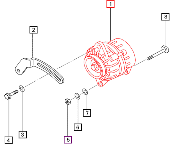 Mahindra Alternator 31A68-20400