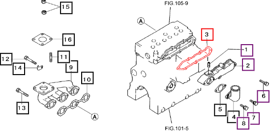 Mahindra Tractor Gasket, Inlet 31B3000902 Mahindra Direct Parts