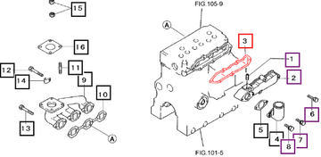 Mahindra Tractor Gasket, Inlet 31B3000902 Mahindra Direct Parts