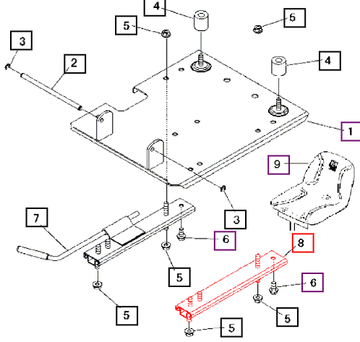 Mahindra Seat Adjuster 37353706000