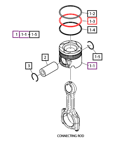 Mahindra Ring, Piston 401004-00069
