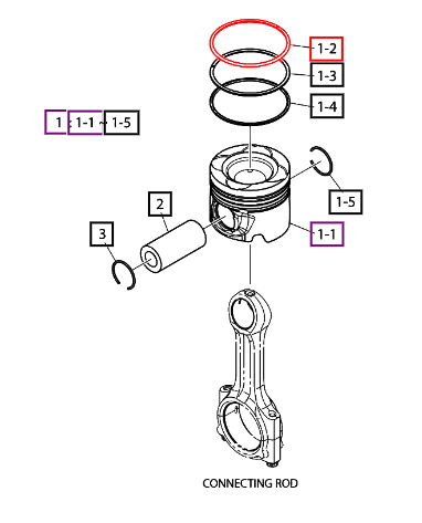 Mahindra Ring, Piston 401004-00094