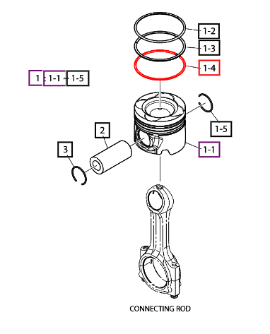 Mahindra Ring, Piston 401004-00096