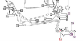 4500 2wd Power Steering Bulk Head Union hard line to flex line Mahindra
