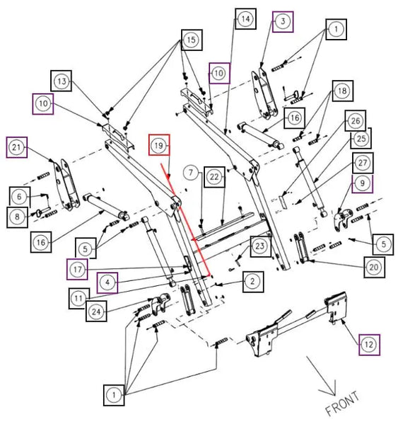 4540 & 4550 Bucket Level Indicator Mahindra Direct Parts